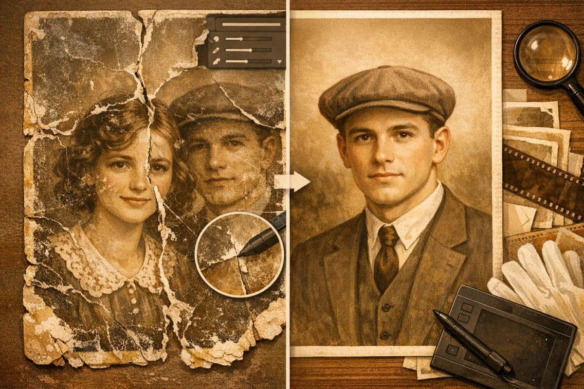 Comment restaurer des photos anciennes avec l'IA : resultats bluffants